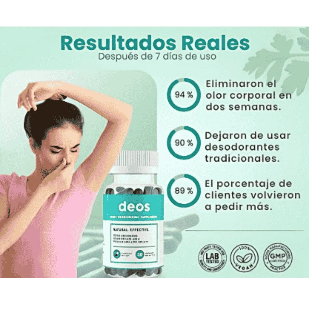 Deos™ Desodorante Corporal 100 % Natural