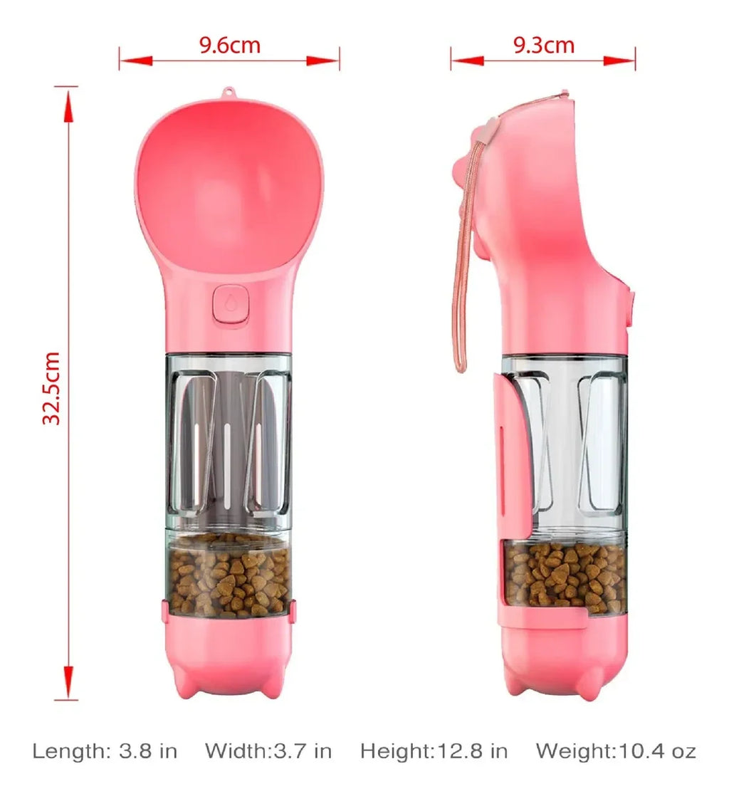 Botella 4‑en‑1 Mascotas